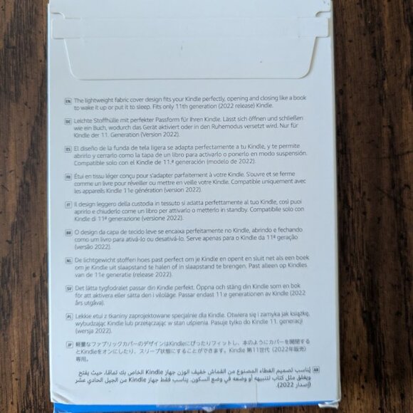 Amazon Kindle Case, 11th Gen (2022) OEM Protective Cover Fabric - Blue Denim - Picture 2 of 5